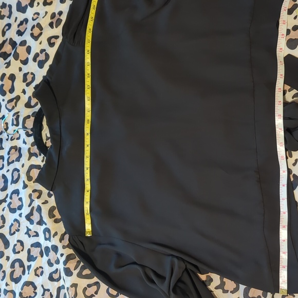 Forever 21+ Black Chiffon Blouse 3x - Picture 5 of 5